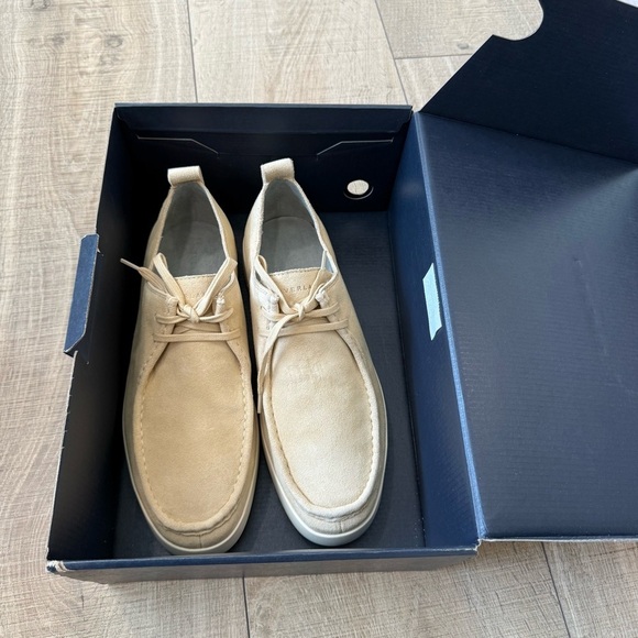 Everlane The Desert Pebble Suede Leather Slip On Shoe New Neutral Tan size 10/5 main image 8